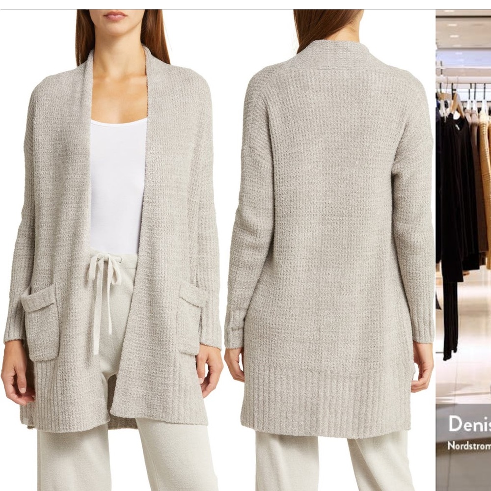 Barefoot Dreams Long Weekend Waffle Stitch Cardigan